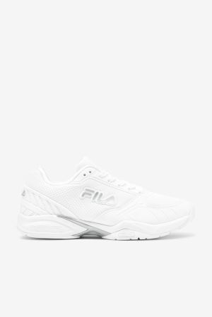 FILA Volley Zone Pickleball Shoes White / Metal / Silver / White,Mens Shoes | CA.JLSERW871